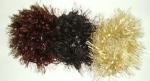 THREE FUZZY HAIR SCRUNCHIES