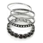 Set of 3 bangles and 1 bracelet 