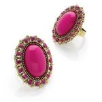 ONE LARGE Pink stone ring