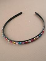 NARROW OVAL STONE ALICE BAND