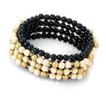 Pearl and ivory colour bracelet