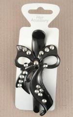 9125B - BLACK SILVER TRIM BEAK CLIP