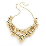 Gold multi ball necklace